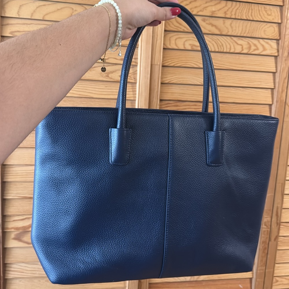 Onna Ehrlich Navy Blue Tote Bag